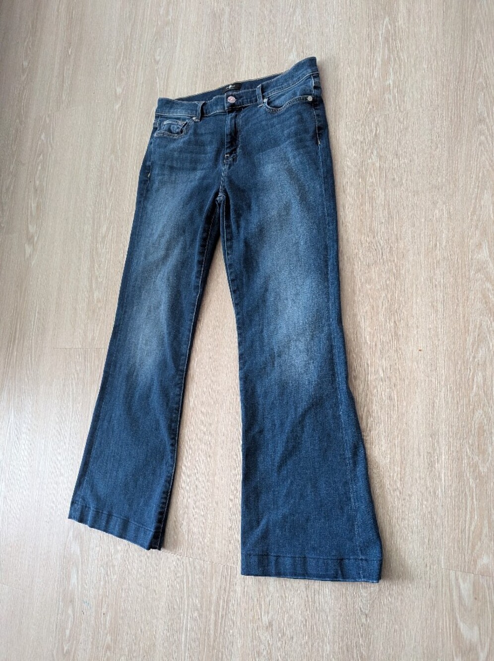 7 For All Mankind Jeans Women's 30 Dojo Flare Stretch - Picture 8 of 13